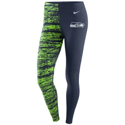 Nike Seahawks College Neon Leg-A-See Leggings - Women's