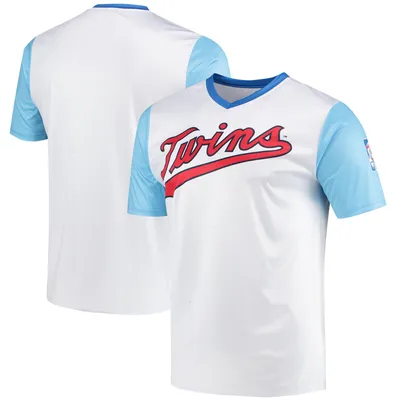 Stitches Twins Cooperstown Wordmark V-Neck Jersey - Men's