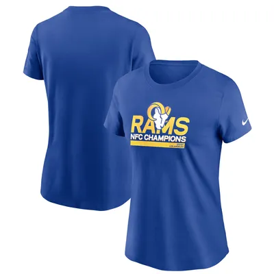 Women's Nike Anthracite Los Angeles Rams Super Bowl LVI Champions Roster T- Shirt