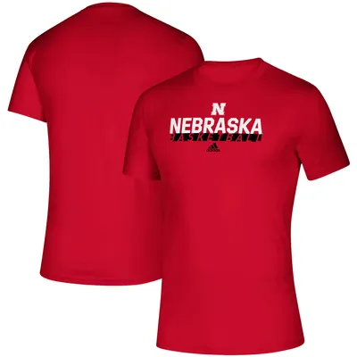 adidas Nebraska On Court Basketball Creator T-Shirt - Men's