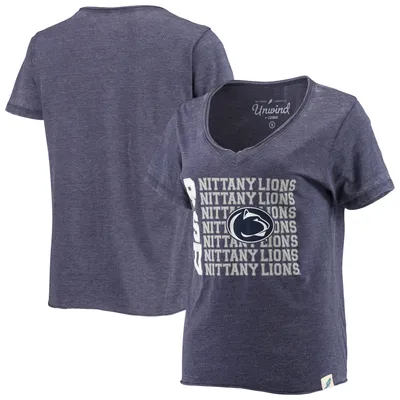 League Collegiate Wear Penn State Burnout Loose Fit V-Neck T-Shirt - Women's