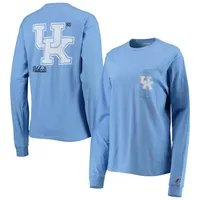 League Collegiate Wear Kentucky Pocket Oversized Long Sleeve T-Shirt - Women's