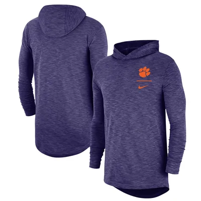 Nike Clemson Slub Long Sleeve Hoodie T-Shirt - Men's