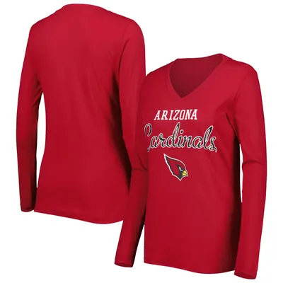 G-III Cardinals Post Season Long Sleeve V-Neck T-Shirt - Women's