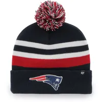 Men's '47 White New England Patriots Secondary Basic Cuffed Knit Hat