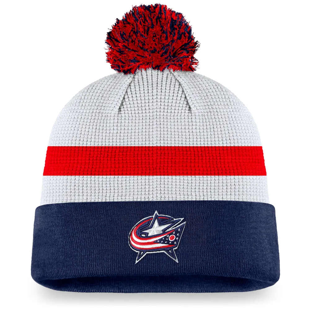 Fanatics Blue Jackets Authentic Pro Draft Knit Hat - Men's