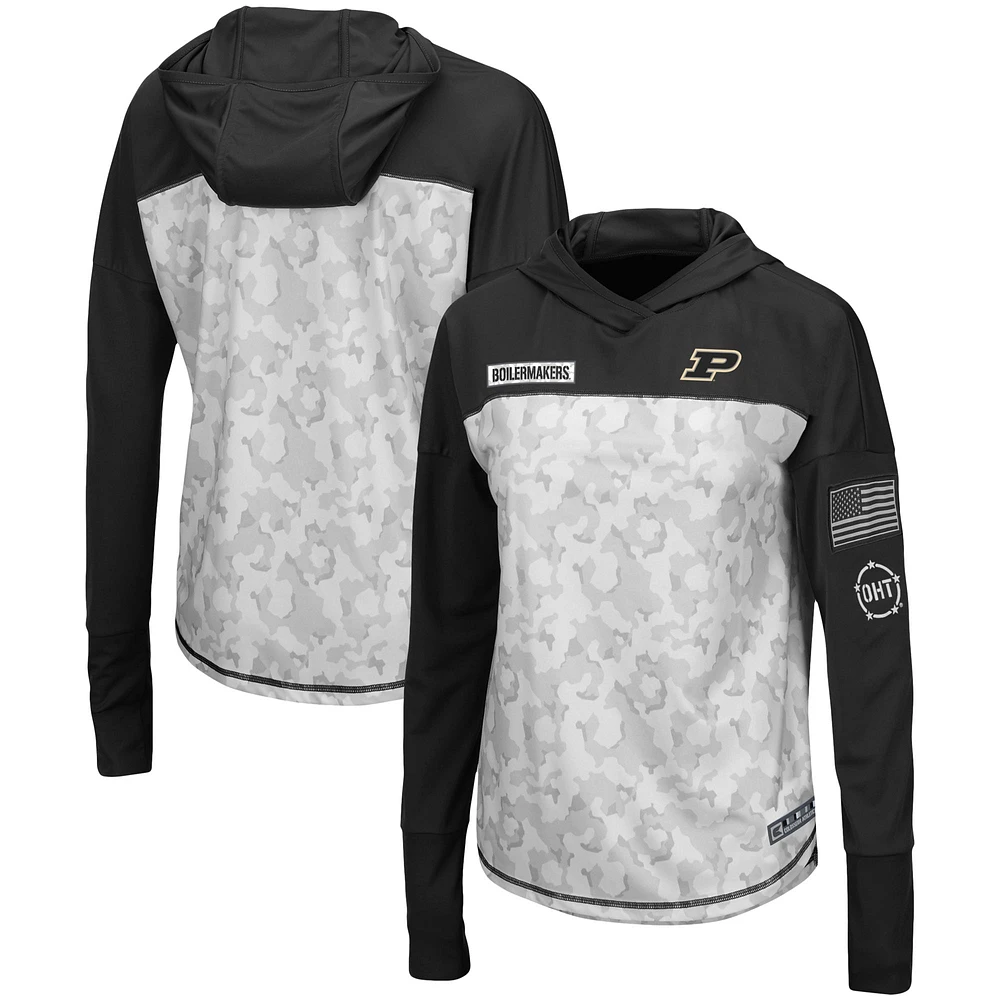 Colosseum Purdue OHT Mission Hoodie Long Sleeve T-Shirt - Women's