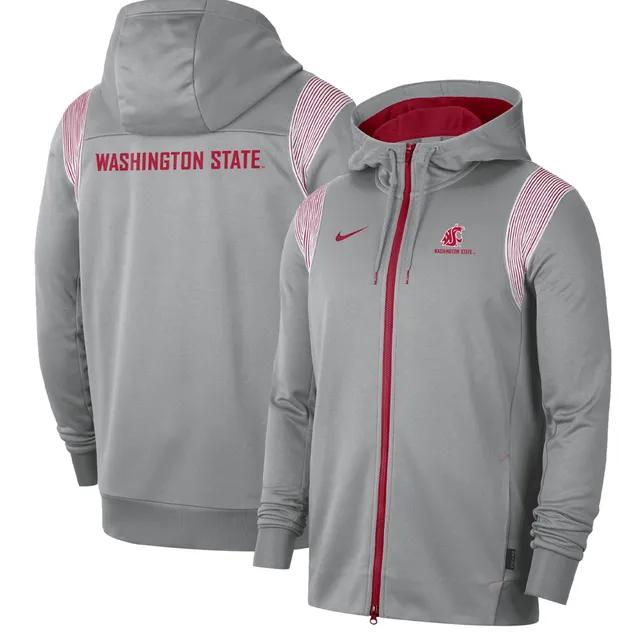 Men's Nike Burgundy Washington Commanders Performance Sideline Lockup  Full-Zip Hoodie