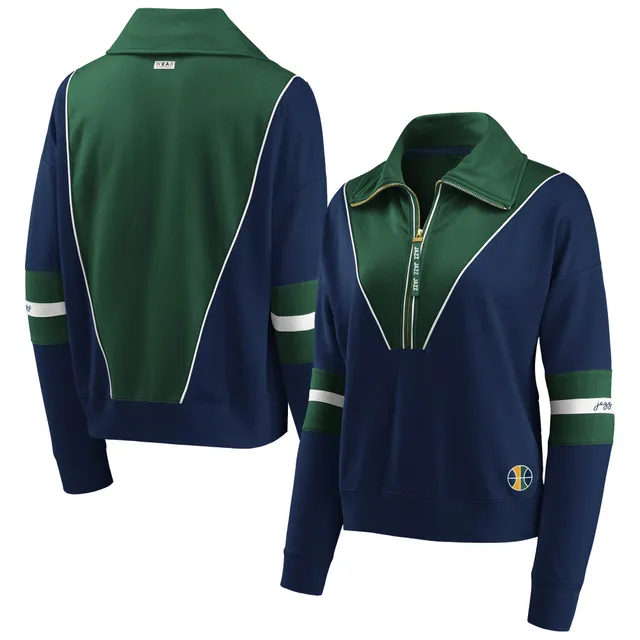 Green Bay Packers WEAR by Erin Andrews Women's Half-Zip Jacket - Green