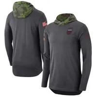 Nike Arkansas Military Long Sleeve Hoodie T-Shirt - Men's