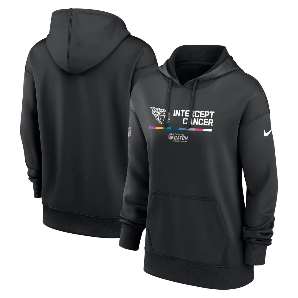 Nike Titans 2022 Crucial Catch Therma Pullover Hoodie - Women's