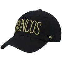 47 Brand Broncos Shimmer Text Clean Up Adjustable Hat - Women's