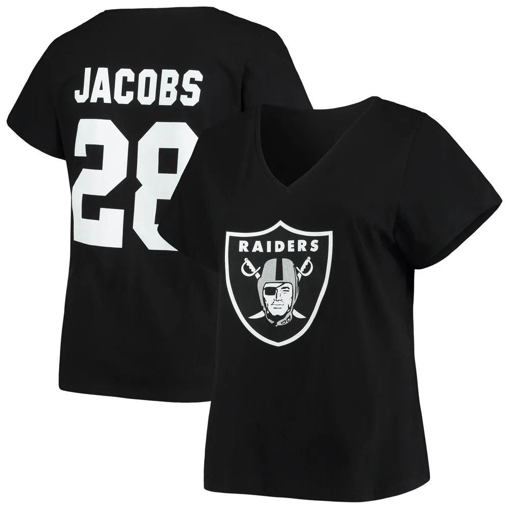 Fanatics Raiders Plus Lace-Up V-Neck T-Shirt - Women's