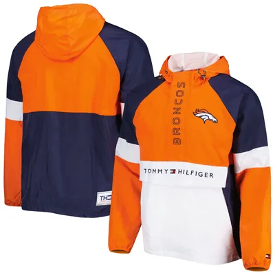 Tommy Hilfiger Broncos Quarter-Zip Pullover Hoodie - Men's