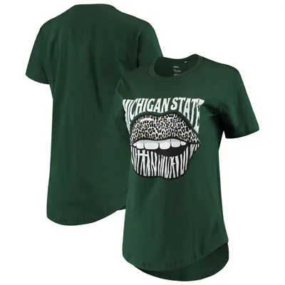 Pressbox Michigan State Wild Lips Core T-Shirt - Women's