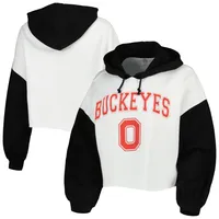 Gameday Couture Ohio State Good Time Color Block Cropped Hoodie - Women's