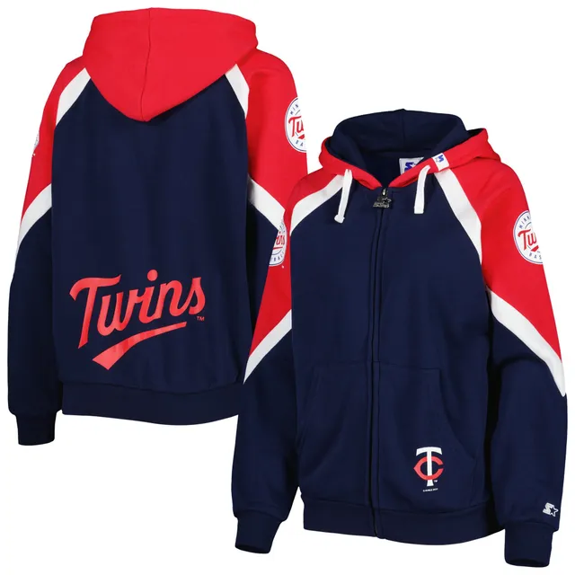 Starter Women's Navy Detroit Tigers Vintage-Like Full-Zip Hoodie