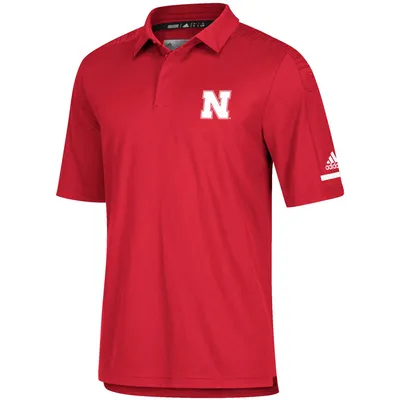 adidas Nebraska 2018 Coaches Sideline Polo - Men's