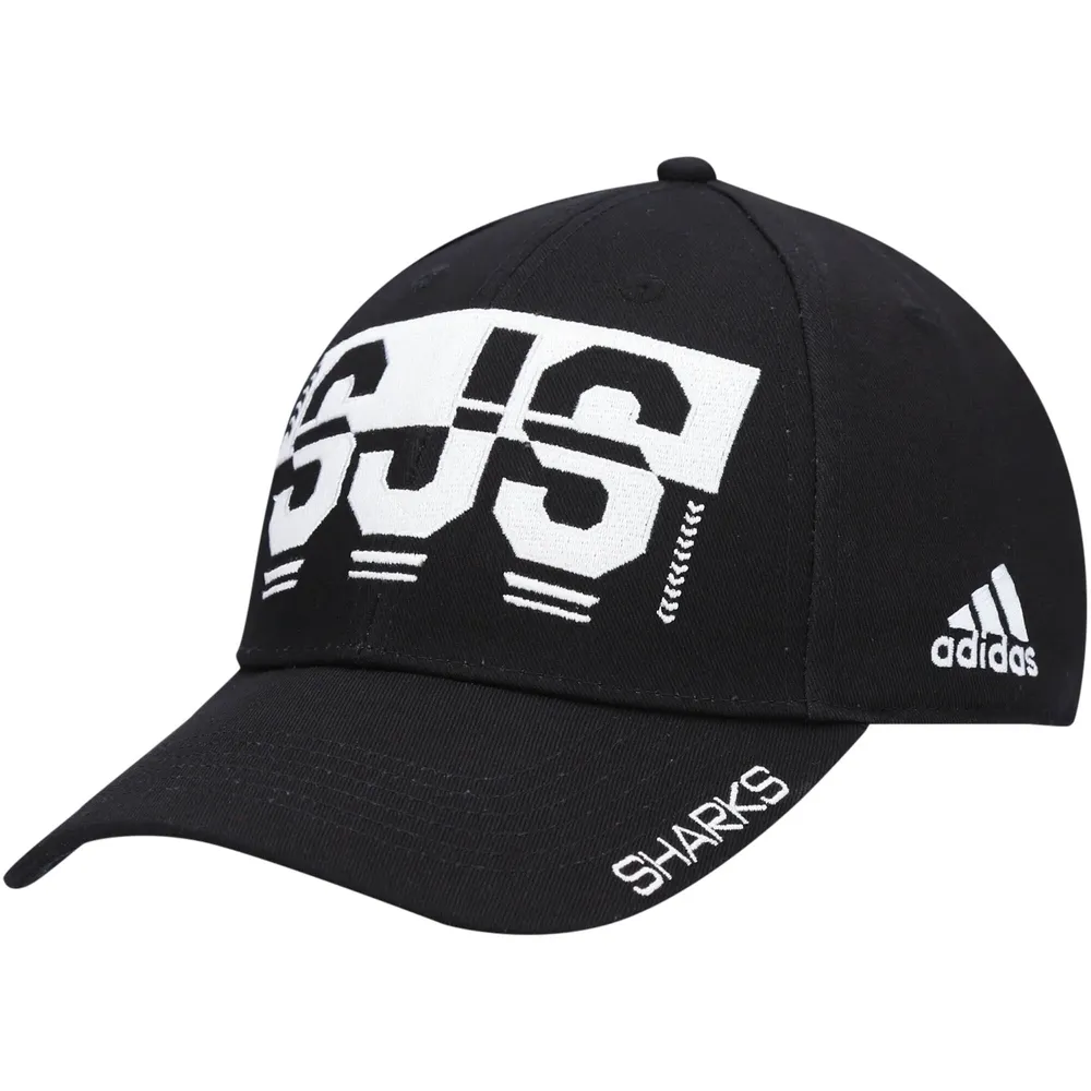 San Jose Sharks adidas Reverse Retro 2.0 Flex Fitted Hat - White