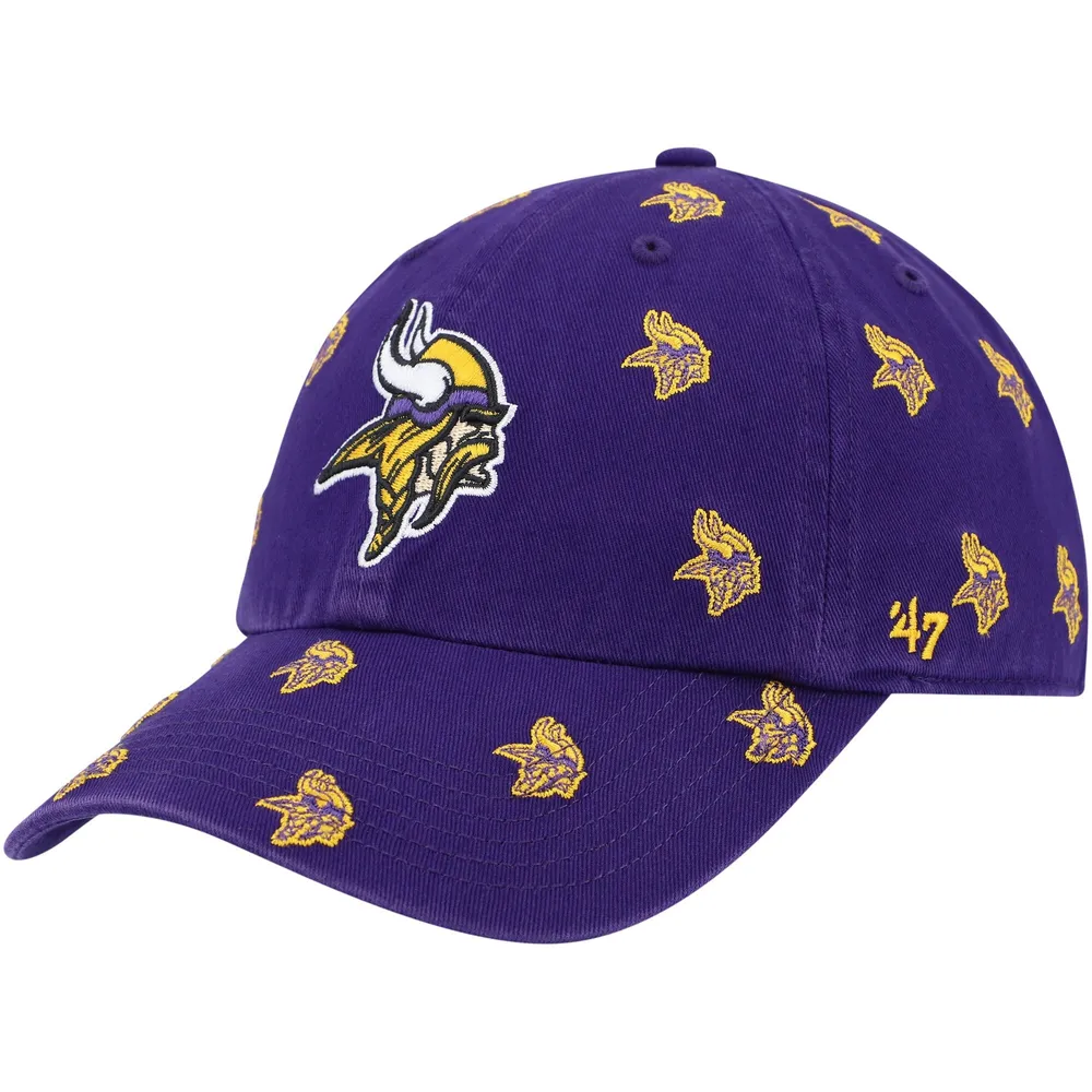 '47 Brand Minnesota Vikings Clean Up Adjustable Hat (Purple)