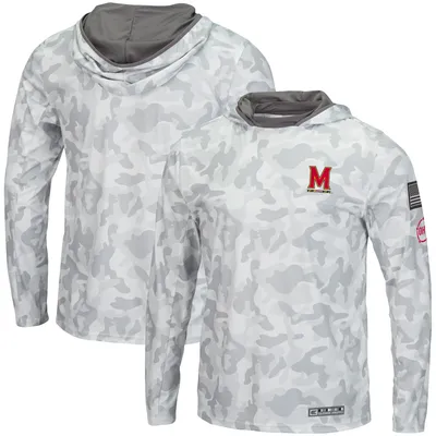 Colosseum Maryland OHT Long Sleeve Hoodie Top - Men's