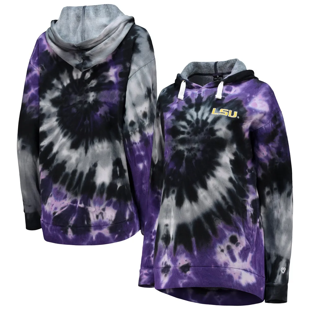 Colosseum LSU Slow Ride Spiral Oversized Pullover Hoodie - Women's