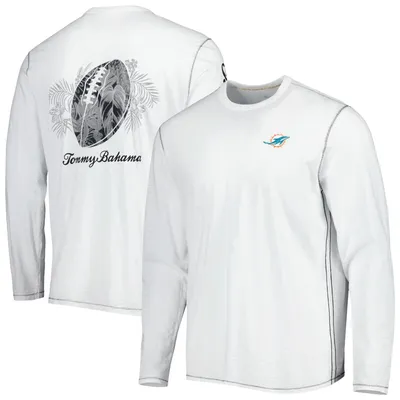 Tommy Bahama Dolphins Laces Out Billboard Long Sleeve T-Shirt - Men's