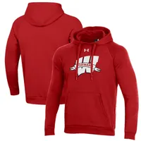 Under Armour Wisconsin Forward Logo Pullover Hoodie - Men's