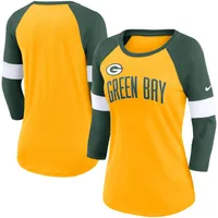 Nike Packers Football Pride Raglan 3/4-Sleeve T-Shirt - Women's