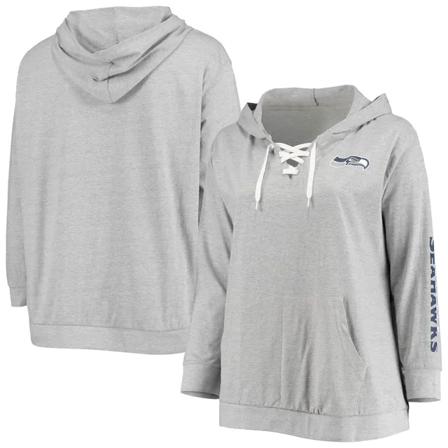 Lids Seattle Seahawks New Era Women's Ice-Dye Full-Zip Hoodie - White