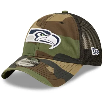 New Era Seahawks Basic 9TWENTY Trucker Snapback Hat - Men's