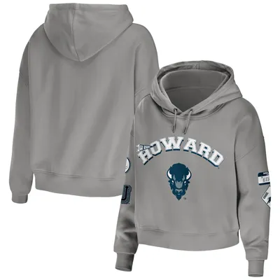 WEAR by Erin Andrews Howard Mixed Media Cropped Pullover Hoodie - Women's