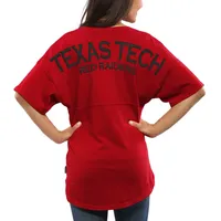 Spirit Jersey Texas Tech Oversized T-Shirt - Women's