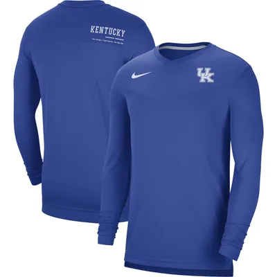 Nike Kentucky 2022 Coach Long Sleeve V-Neck T-Shirt - Men's