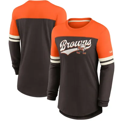 Nike Browns Retro Script Long Sleeve T-Shirt - Women's