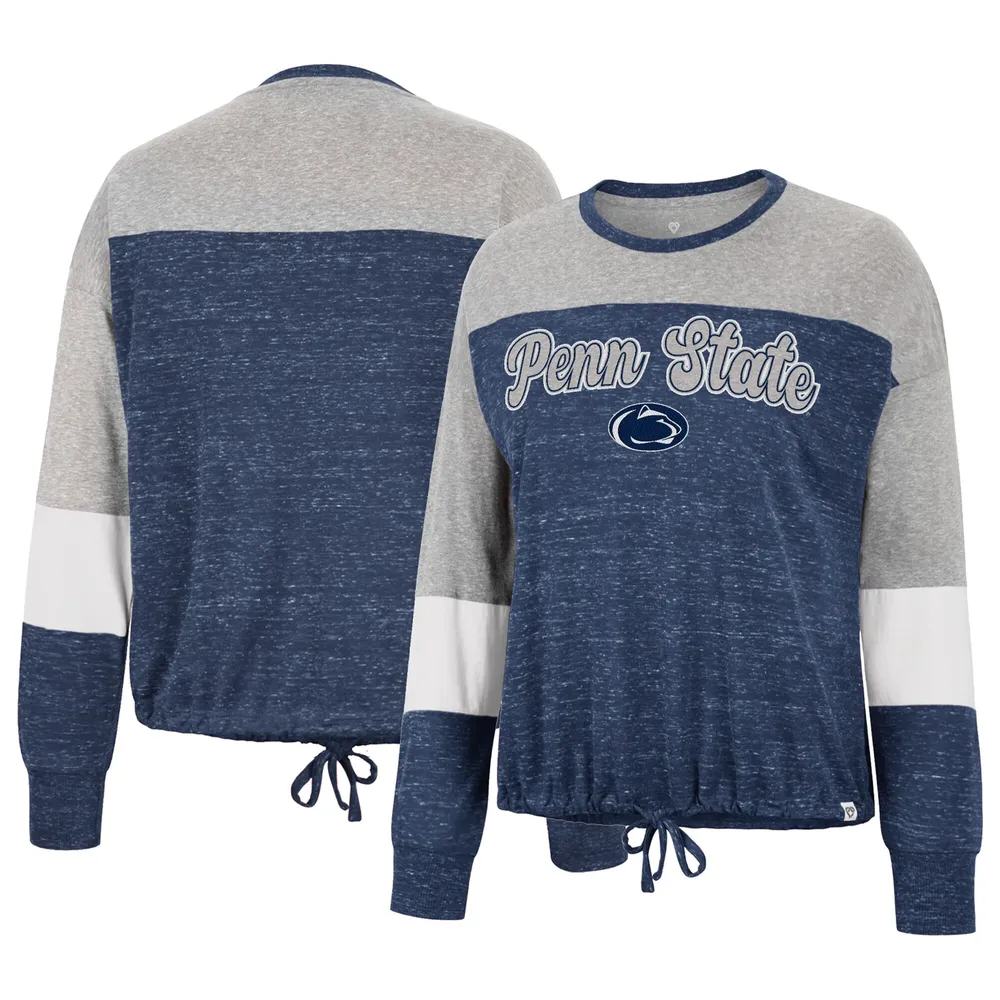 Colosseum Penn State Joanna Tie Front Long Sleeve T-Shirt - Women's