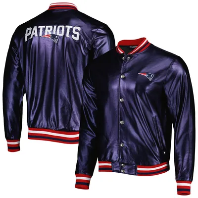 The Wild Collective Patriots Metallic Bomber Full-Snap Jacket - Men's