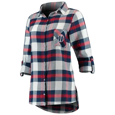 Concepts Sport Wizards Headway Long Sleeve Plaid Tunic - Women's