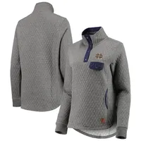 Pressbox Notre Dame Magnum Quilted Quarter-Snap Jacket - Women's