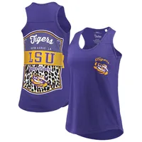 Pressbox LSU Sanders Animal Print Tank Top - Women's