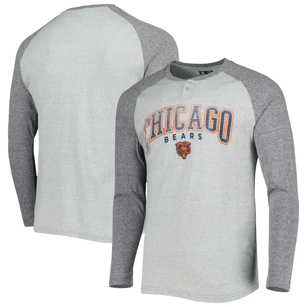 Concepts Sport Bears Ledger Raglan Long Sleeve Henley T-Shirt - Men's