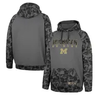 Colosseum Michigan OHT Stack Raglan Pullover Hoodie - Men's