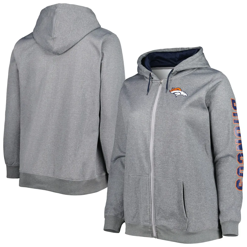 Women's Navy Denver Broncos Full-Zip Sonoma Softshell Jacket 