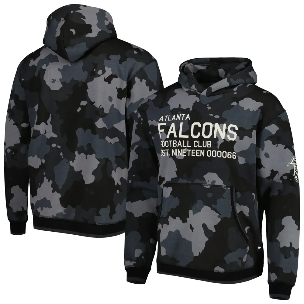 NFL Atlanta Falcons Gray Soft Fleece Pullover Hoodie Size Large