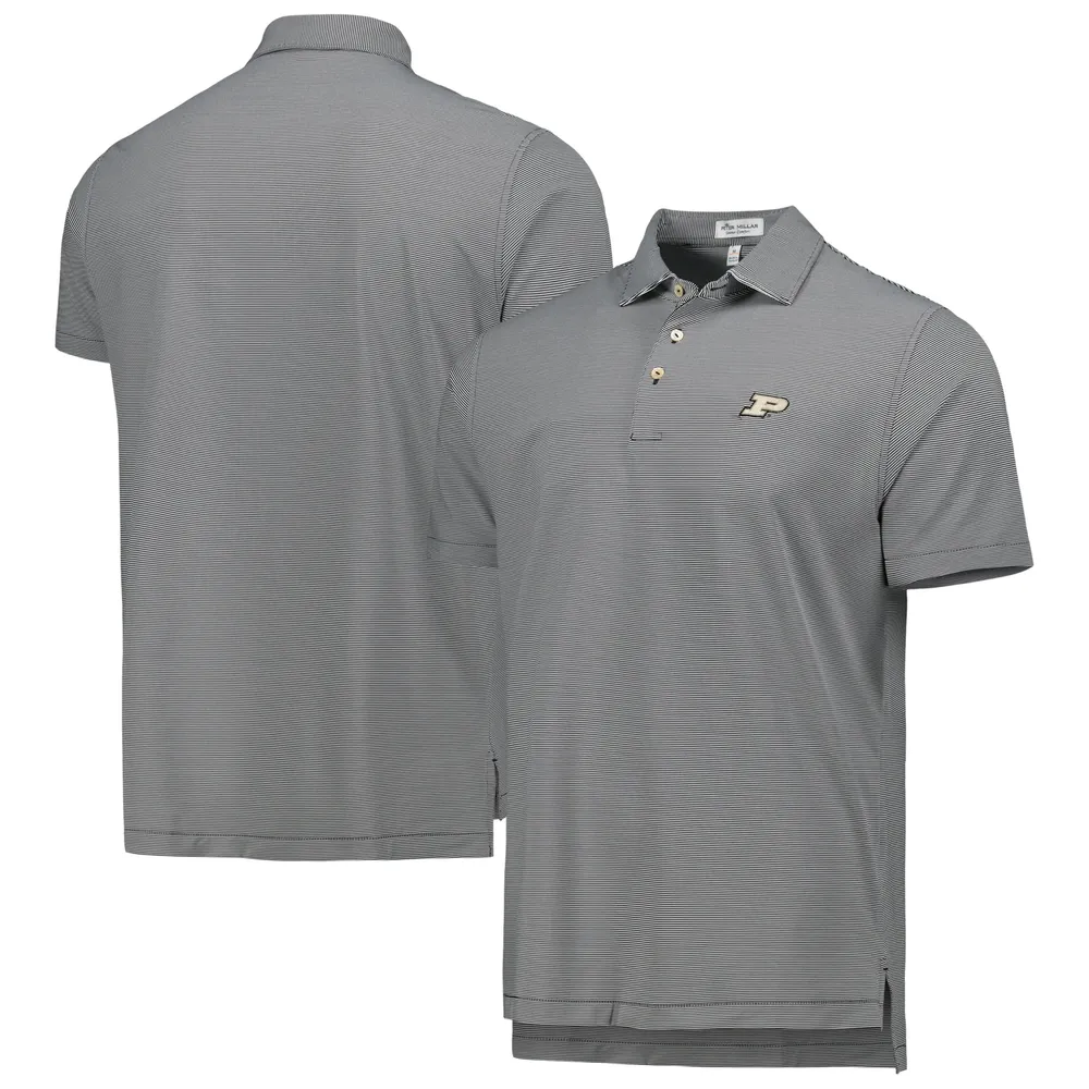 Peter Millar Purdue Jubilee Striped Jersey Polo - Men's