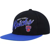 Mitchell & Ness Knicks Team Script 2.0 Fitted Hat - Men's