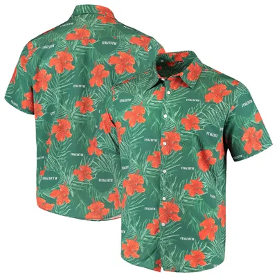 Forever Collectible Miami FL Floral Button-Up Shirt - Men's