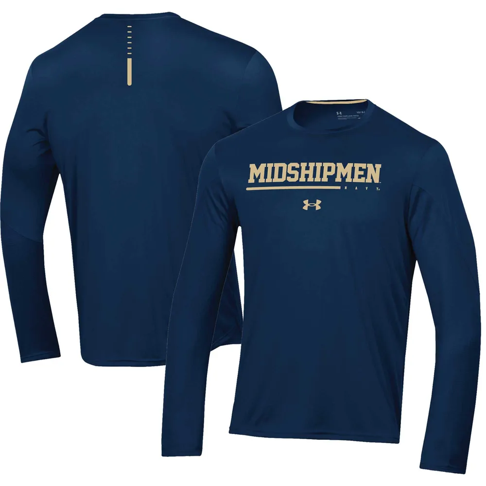 Under Armour Navy 2022 Sideline Training Long Sleeve T-Shirt - Men's