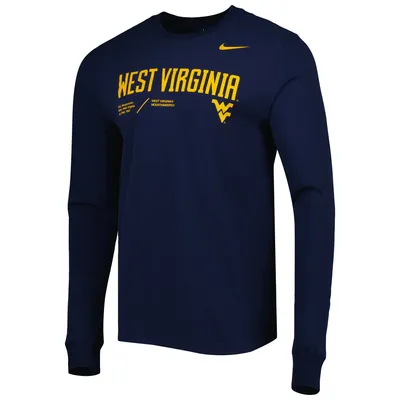 Nike West Virginia Team Practice Long Sleeve T-Shirt - Men's