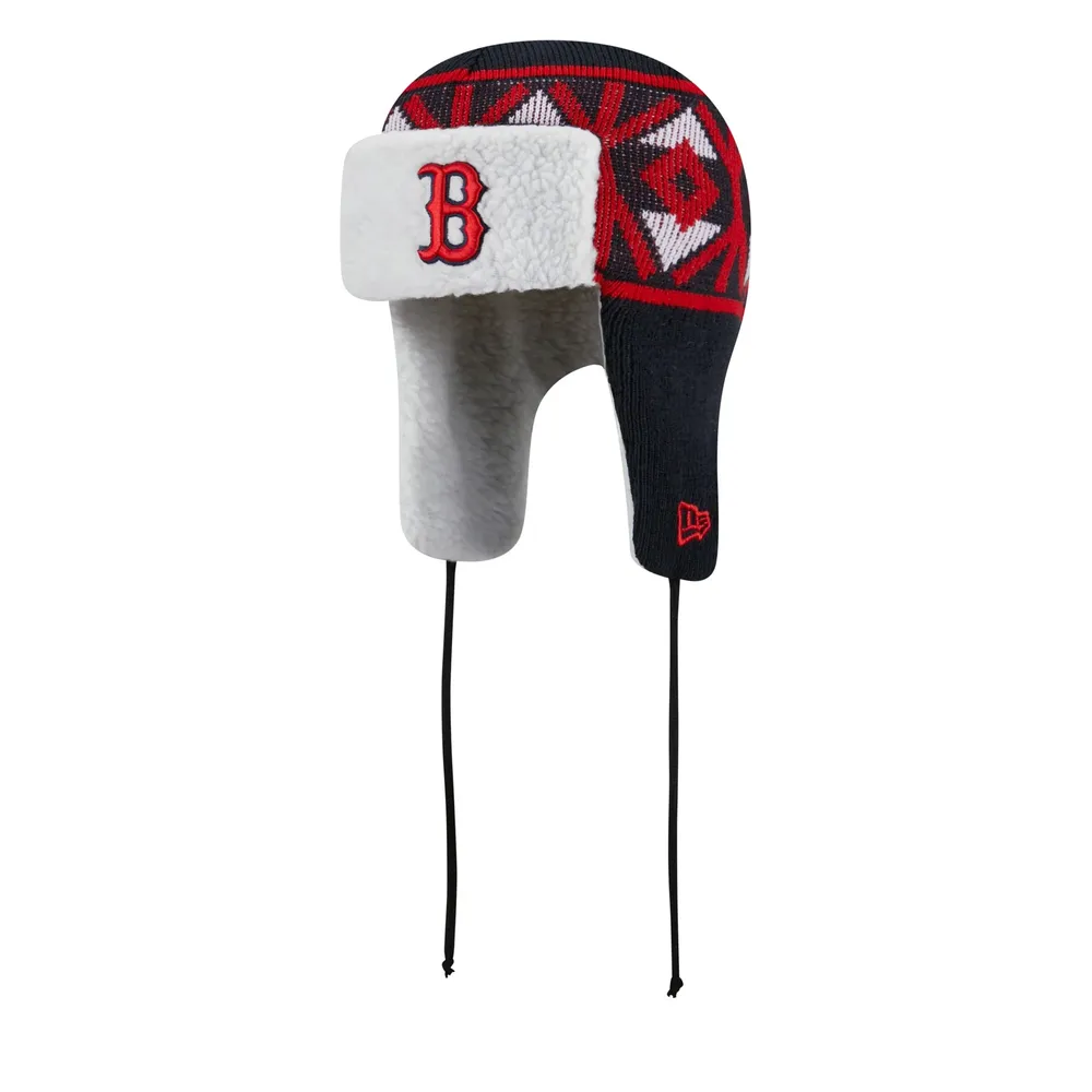 New Era Red Sox Knit Trapper Hat - Men's